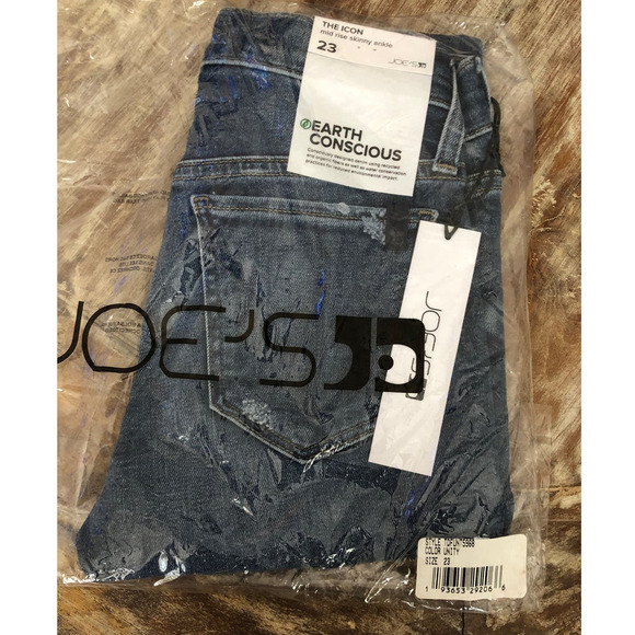 Joe's Jeans The Icon Jeans Mid Rise Skinny Leg Ankle Denim Unity NWT Size 23 - Picture 3 of 6
